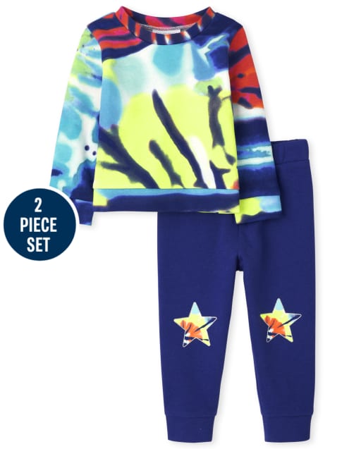 Toddler Girls Tie Dye Star 2-Piece Set