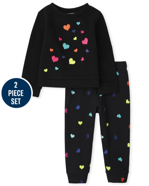 Toddler Girls Heart 2-Piece Set