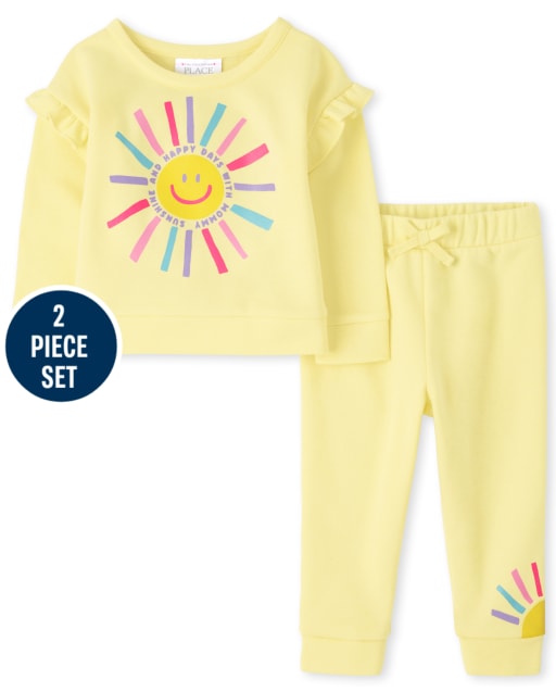 Toddler Girls Active Sun Ruffle 2-Piece Set