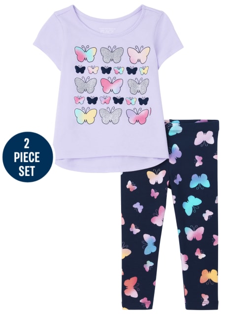 Toddler Girls Butterfly 2-Piece Set