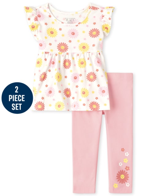 Toddler Girls Floral Empire 2-Piece Set