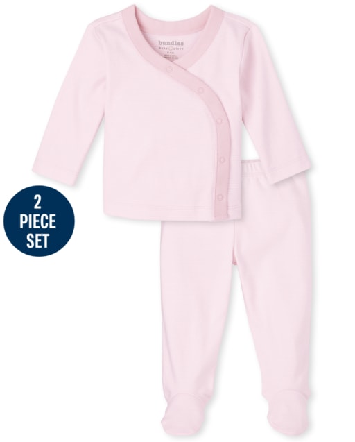 Baby Girls Striped 2-Piece Set Take Me Home Set