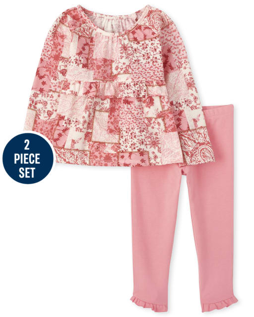 Toddler Girls Patchwork 2-Piece Set