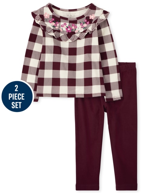 Toddler Girls Ruffle 2-Piece Set