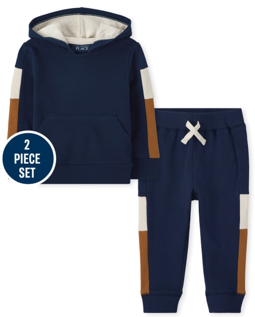 Toddler Boys Colorblock 2-Piece Set