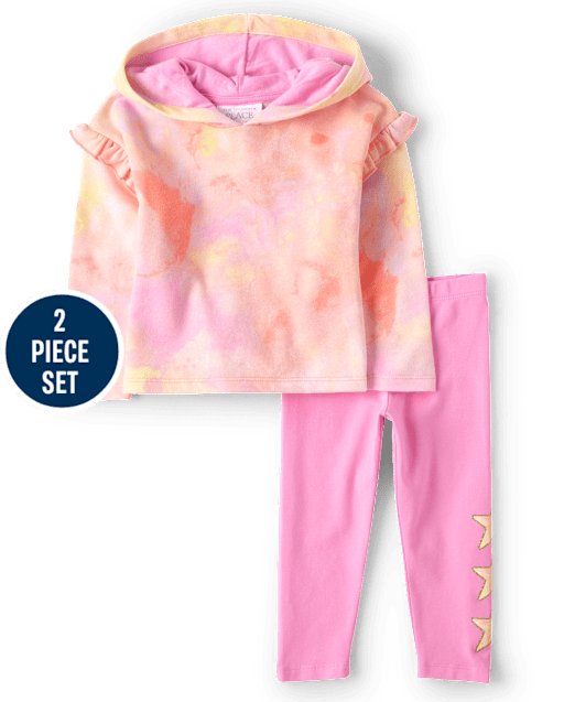 Toddler Girls Tie Dye Star 2-Piece Set