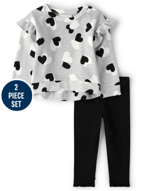 Toddler Girls Heart 2-Piece Set