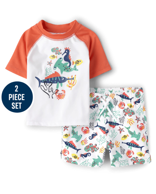 Toddler Boys Graphic Swimsuit