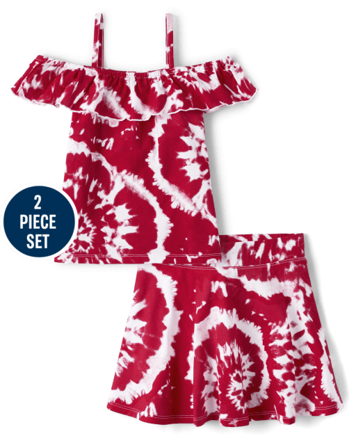 Ensemble 2 pièces tie-dye pour fille
