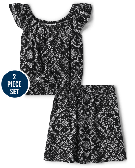 Conjunto de 2 piezas de bandana para niñas