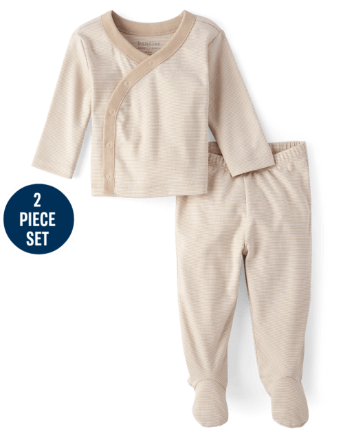 Unisex Baby Striped 2-Piece Take Me Home Set
