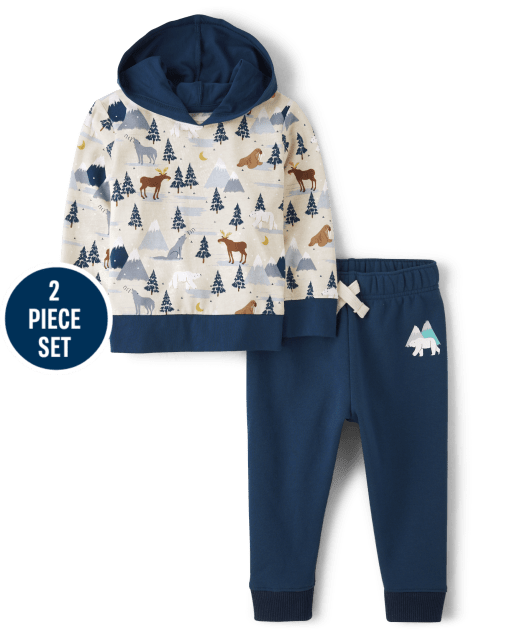 Baby And Toddler Boys Arctic 2-Piece Outfit Set