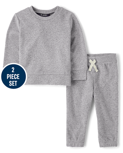 Conjunto de 2 piezas de rizo francés para bebés y niños pequeños