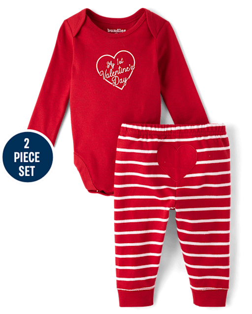 Baby First Valentine's Day 2-Piece Playwear Set