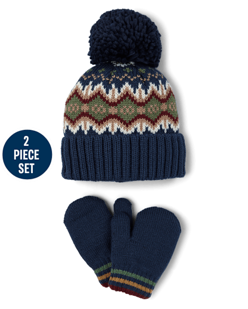 Toddler Boys Fairisle 2-Piece Cold Weather Set