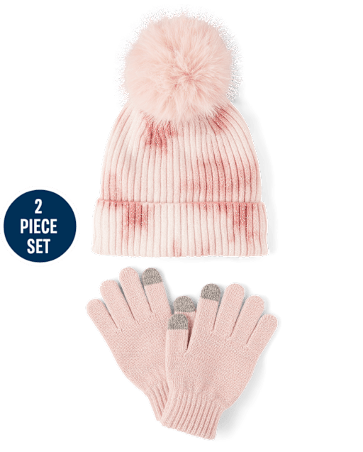 Girls Tie Dye 2-Piece Cold Weather Set