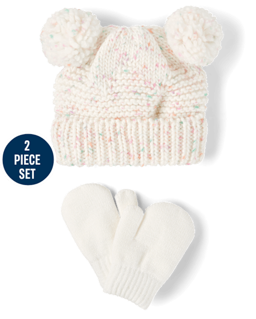 Toddler Girls Space Dye 2-Piece Cold Weather Set