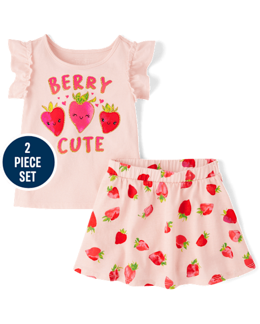 Toddler Girls Graphic 2-Piece Outfit Set