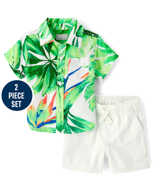 Baby Boys Matching Family Tropical 2-Piece Outfit Set