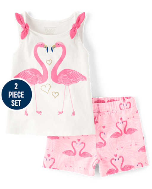 Toddler Girls Animal 2-Piece Outfit Set