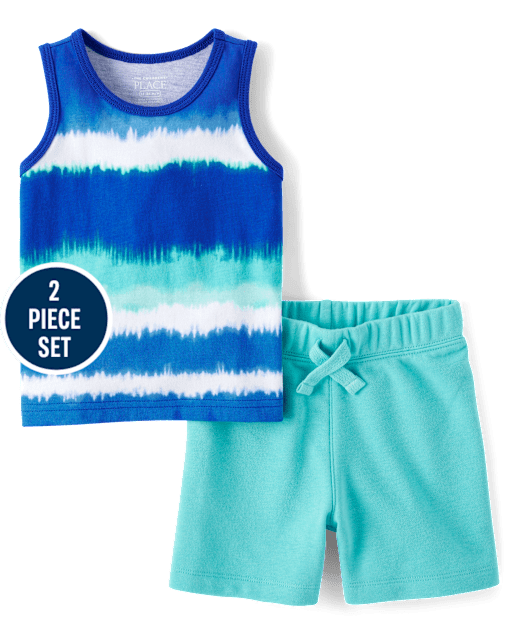 Baby And Toddler Boys Ombre 2-Piece Outfit Set