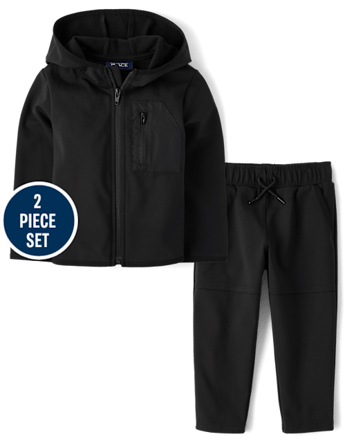 Baby And Toddler Boys Cozy Tech 2-Piece Outfit Set