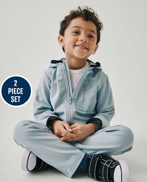 Baby And Toddler Boys Cozy Tech 2-Piece Outfit Set