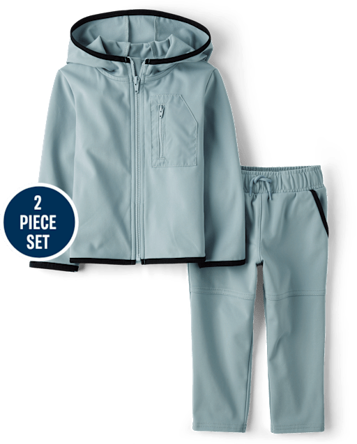 Baby And Toddler Boys Cozy Tech 2-Piece Outfit Set
