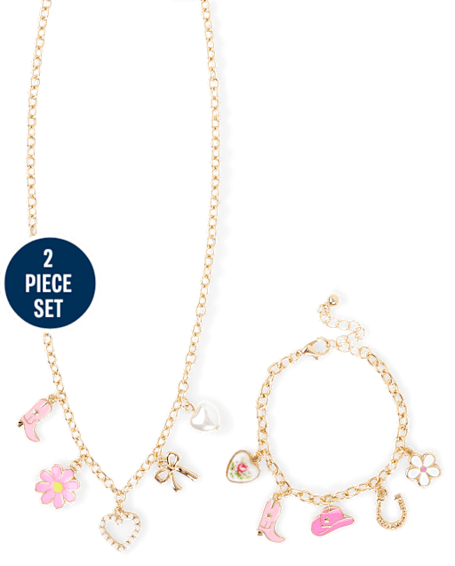 Ensemble de bijoux 2 pièces pour filles, style western