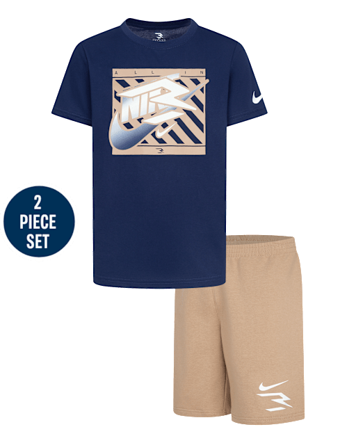 Boys Nike 3BRAND by Russell Wilson Graphic 2-Piece Outfit Set