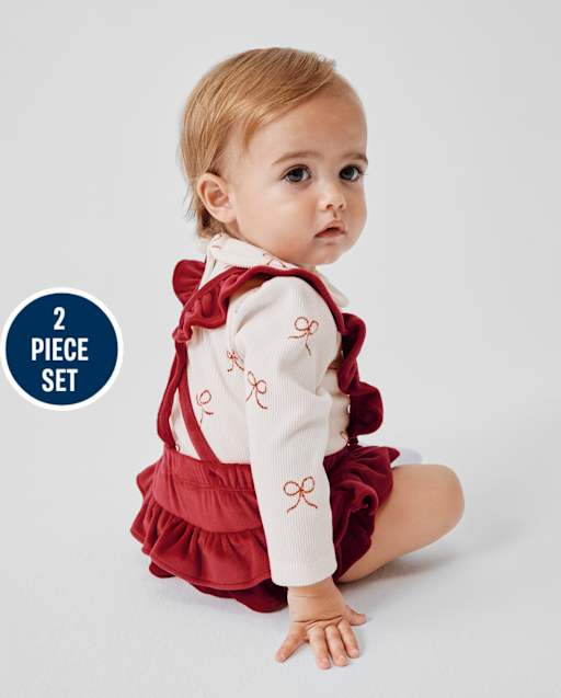 Baby Girls Ruffle Bubble Skirt 2-Piece Playwear Set