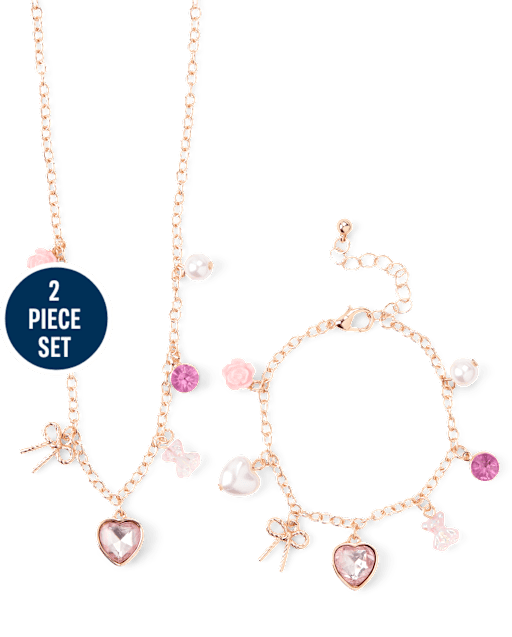Girls Charm 2-Piece Jewelry Set