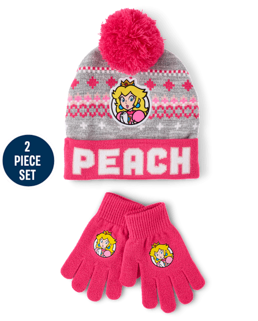 Girls Super Marioâ¢ Peach 2-Piece Cold Weather Set