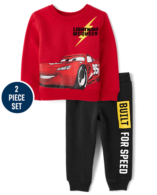 Baby And Toddler Boys Cars™ Lightning McQueen 2-Piece Outfit Set