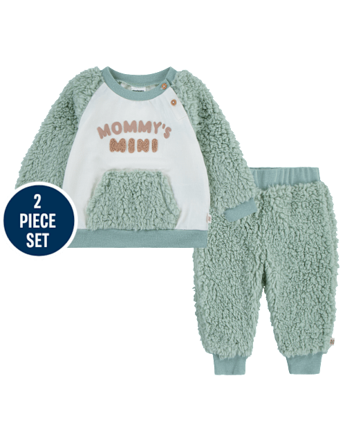 Baby Boys Huggiesâ¢ Embroidered Colorblock 2-Piece Outfit Set