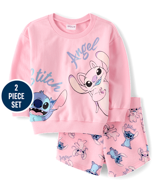 Toddler Girls Stitch™ And Angel 2-Piece Outfit Set
