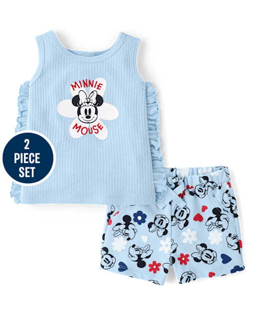 Baby Girls Minnie Mouse™ 2-Piece Playwear Set
