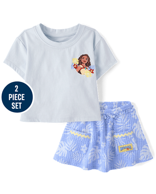 Toddler Girls Moana™ Tropical Leaf 2-Piece Outfit Set