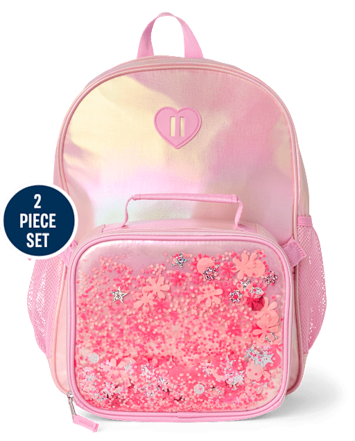 Girls Shimmer Shakey Backpack 2-Piece Set