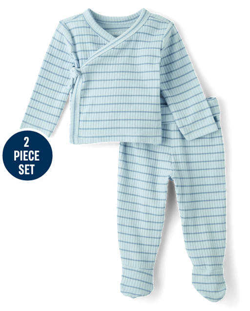 Baby Boys Striped 2-Piece Outfit Set