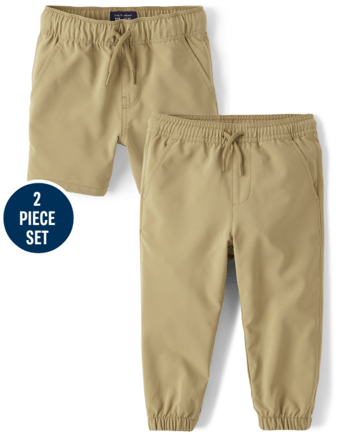 Baby And Toddler Boys Quick Dry Shorts And Pants 2-Piece Set