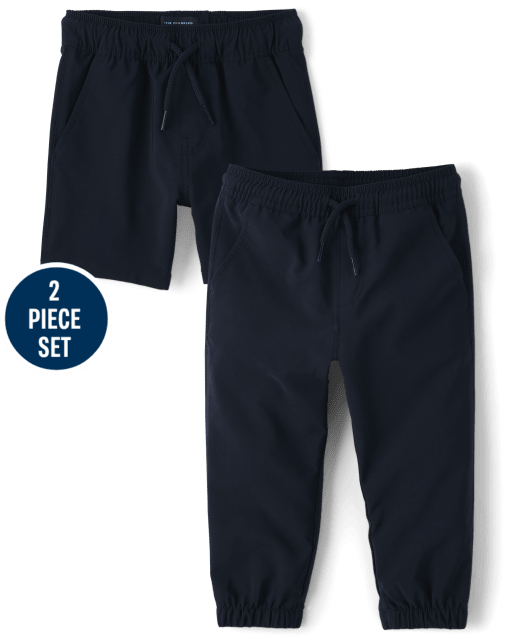 Baby And Toddler Boys Quick Dry Shorts And Pants 2-Piece Set