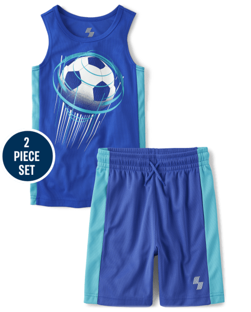 Boys Soccer Performance 2-Piece Outfit Set