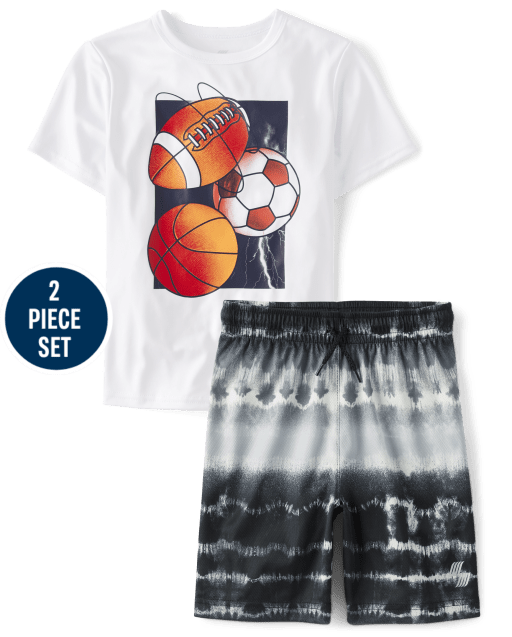 Boys Sports Performance 2-Piece Outfit Set