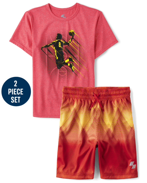 Boys Basketball Performance 2-Piece Outfit Set