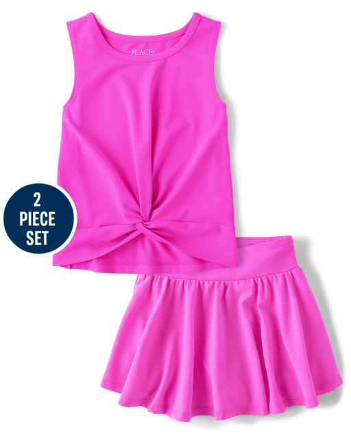 Girls Quick Dry 2-Piece Outfit Set