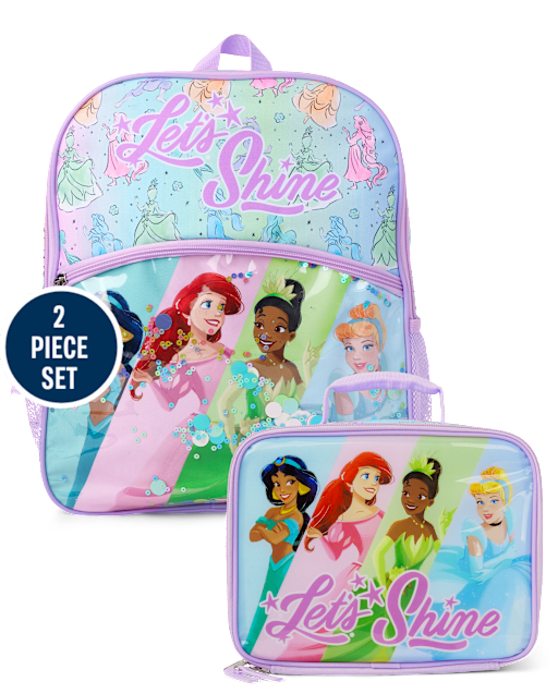 Toddler Girls Disney Princess Backpack 2-Piece Set