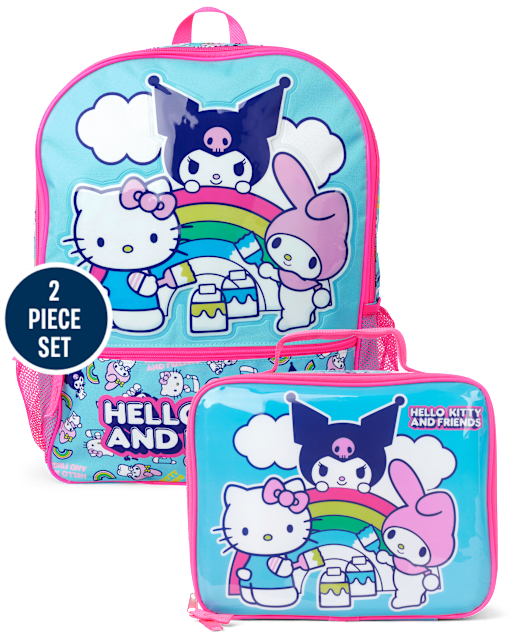 Girls Hello Kitty And Friends Backpack 2-Piece Set