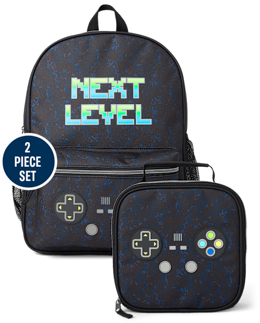 Boys Video Game Backpack 2-Piece Set