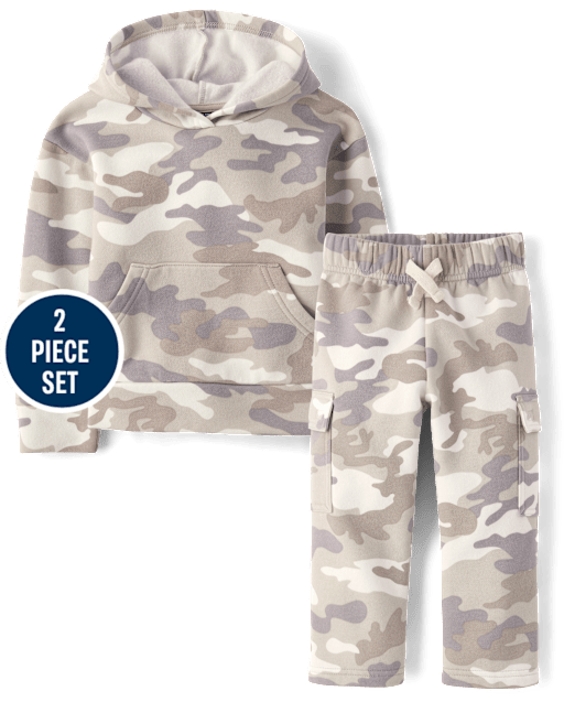 Baby And Toddler Camo Premium Fleece 2-Piece Outfit Set